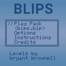 Blips title screen