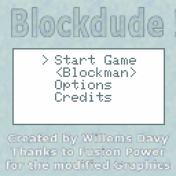 Blockdude title screen