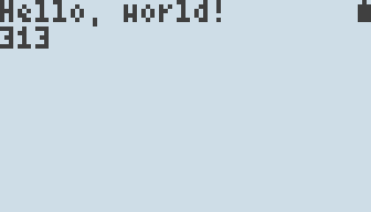 HelloGamebuino screenshot