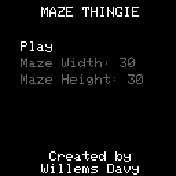 Mazethingie title screen