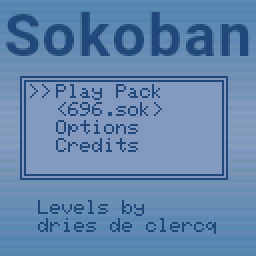 Sokoban title screen